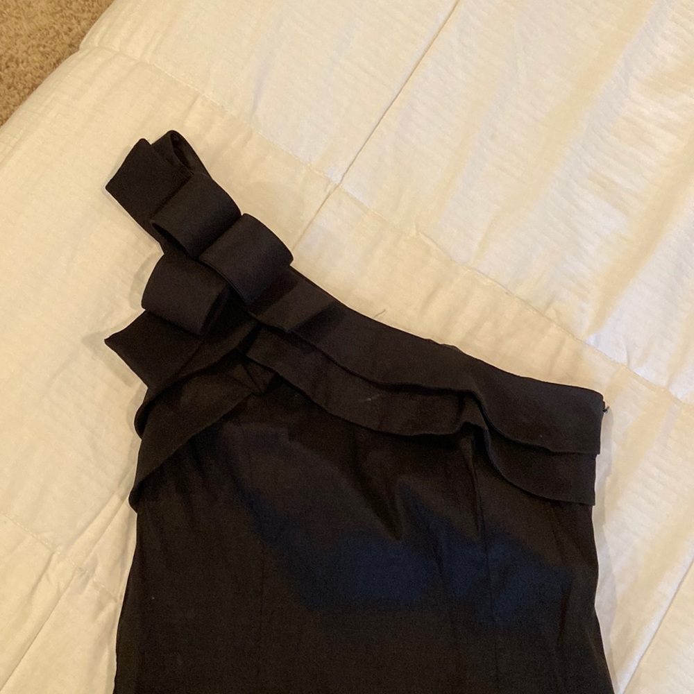 beautiful one shoulder black bodycon dress